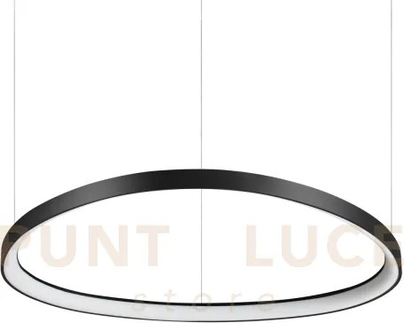 Gemini sospensione led 56 w on-off 6600 lm 4000 k nero 81cm