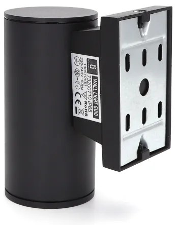 Aigostar - Applique da esterno 1xGU10/230V nero IP65 arrotondato