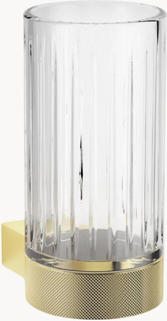 Porta spazzolini da parete in vetro Club