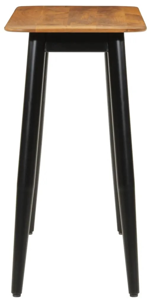 Tavolo consolle 110x40x76 cm in legno massello di mango e ferro