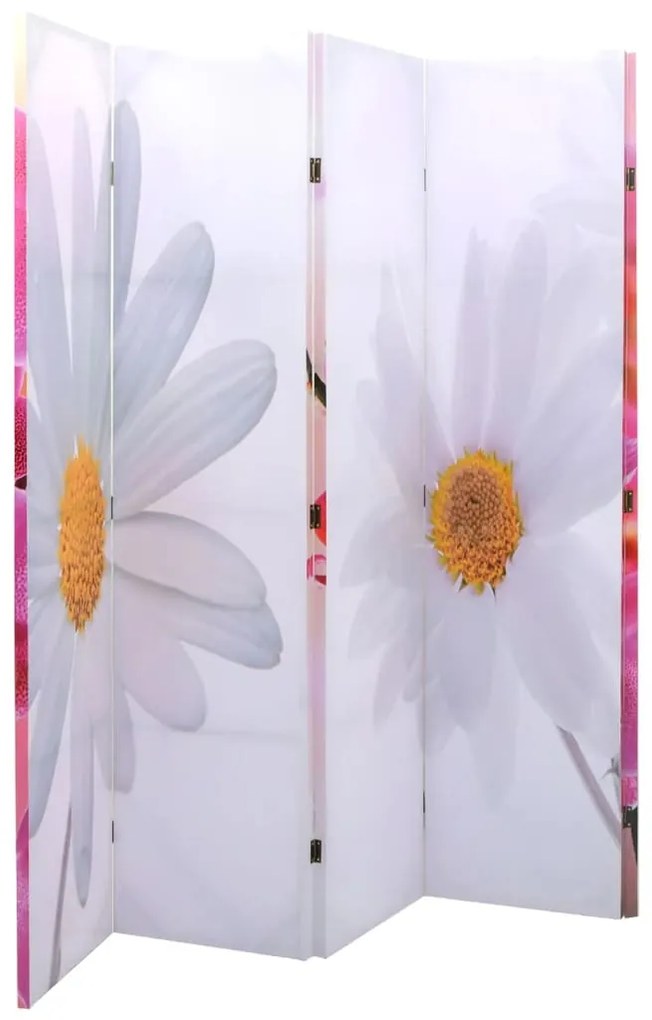 Paravento Pieghevole 200x170 Cm Con Stampa Fiore /