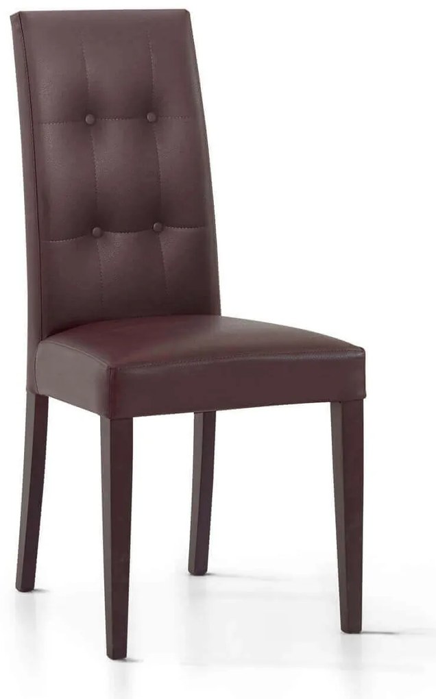 JACQUELYN - sedia moderna ecopelle con 4 bottoni