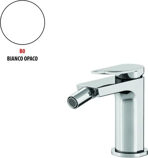 Rubinetto per bidet getto aerato Soffio GATTONI RUBINETTERIA bianco opaco con piletta