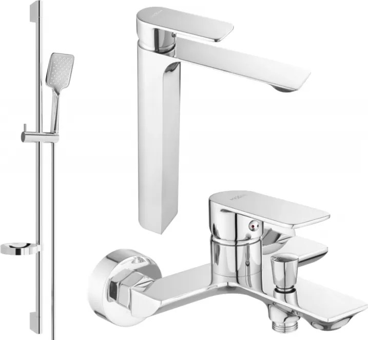 Mexen Alexa DQ62 set da bagno, cromo - 71213DS62-00