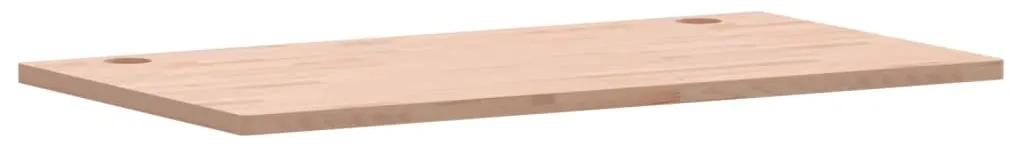 Piano scrivania 110x60x2,5 cm in legno massello di faggio