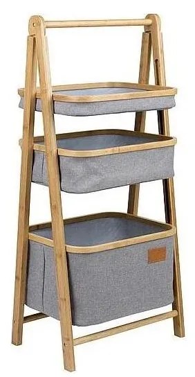 Rastrelliera pieghevole con cestini