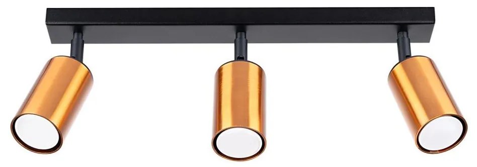 Sollux SL.1376 - Faretto WINX 3xGU10/10W/230V nero/rame