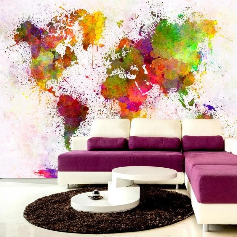 Fotomurale adesivo  Dyed World  Larghezza x Altezza Home decor 147x105