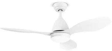 Ventilatore con struttura in metallo. Colore bianco opaco