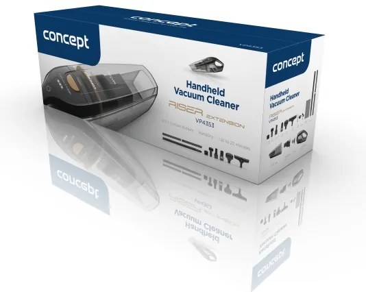 Concept VP4353 Aspirapolvere WET & DRY con prolunga 110W/18,5V 2200 mAh nero
