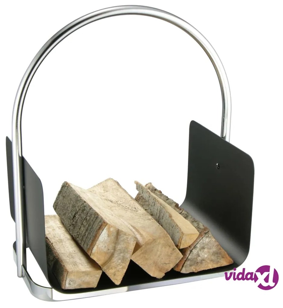 HI Portalegna da Ardere Argento 40,5x30x47 cm