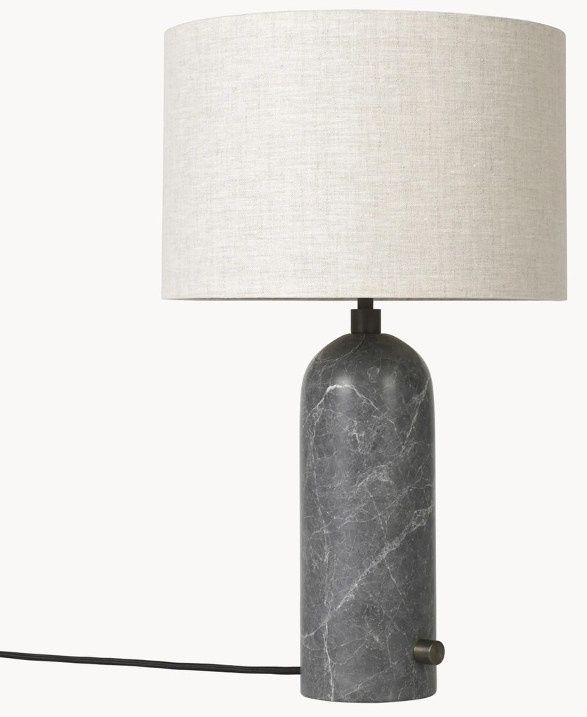 Lampada da tavolo grande con luce regolabile e base in marmo Gravity, varie misure