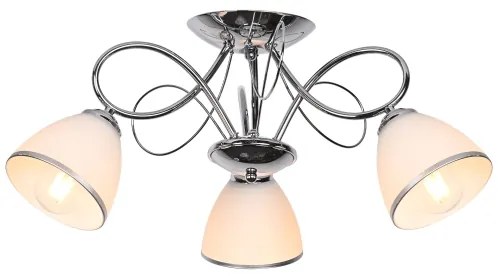 Brilagi - Plafoniera FRED 3xE27/60W/230V Ø 59 cm cromo lucido