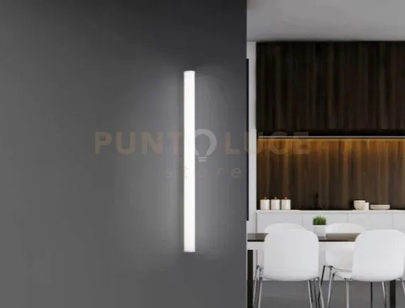 Pirgos lampada tubo cilindrico da parete/soffitto 100 cm bianco in ...