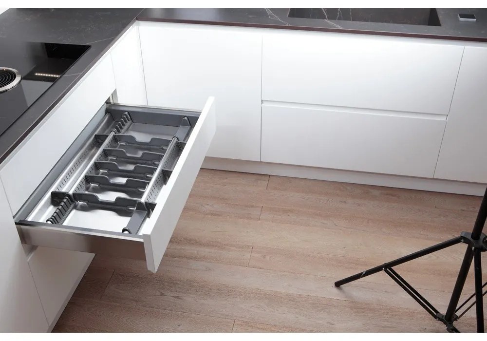 Credenza grigia per cassetto 83 x 46 cm Flexo - Elletipi