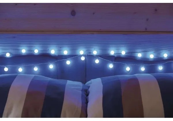 Catena LED da esterno natalizia 40xLED/9m IP44 blu