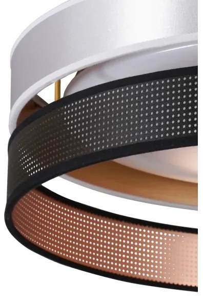 Duolla-Plafoniera LED ROLLER DUO SH. LED/24W/230V diametro 45 cm argento/nero