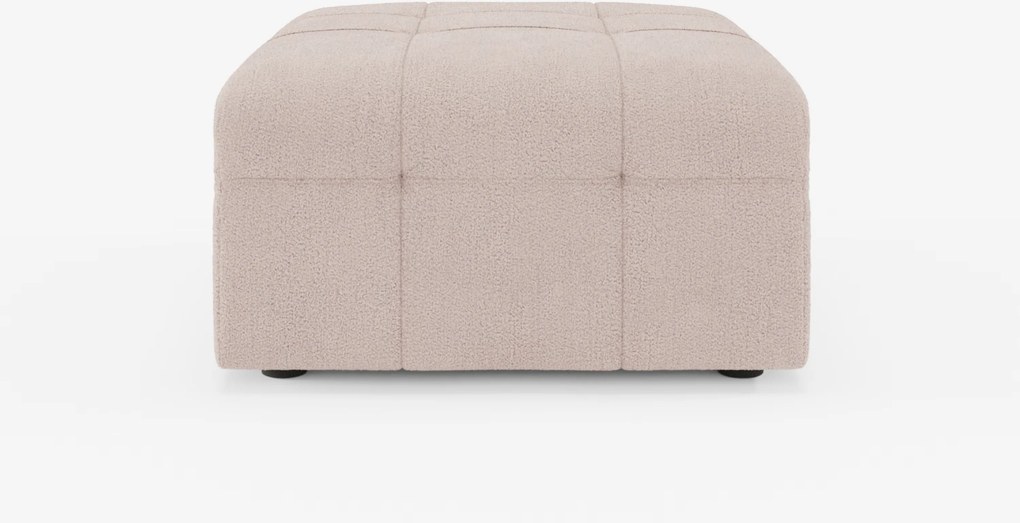 Mosaic pouf e modulo in bouclé - 96x77 cm design capitonné in tessuto smacchiabile T21