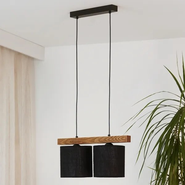 Brilagi - Lampadario a sospensione con filo FOREST 2xE27/15W/230V pino/nero