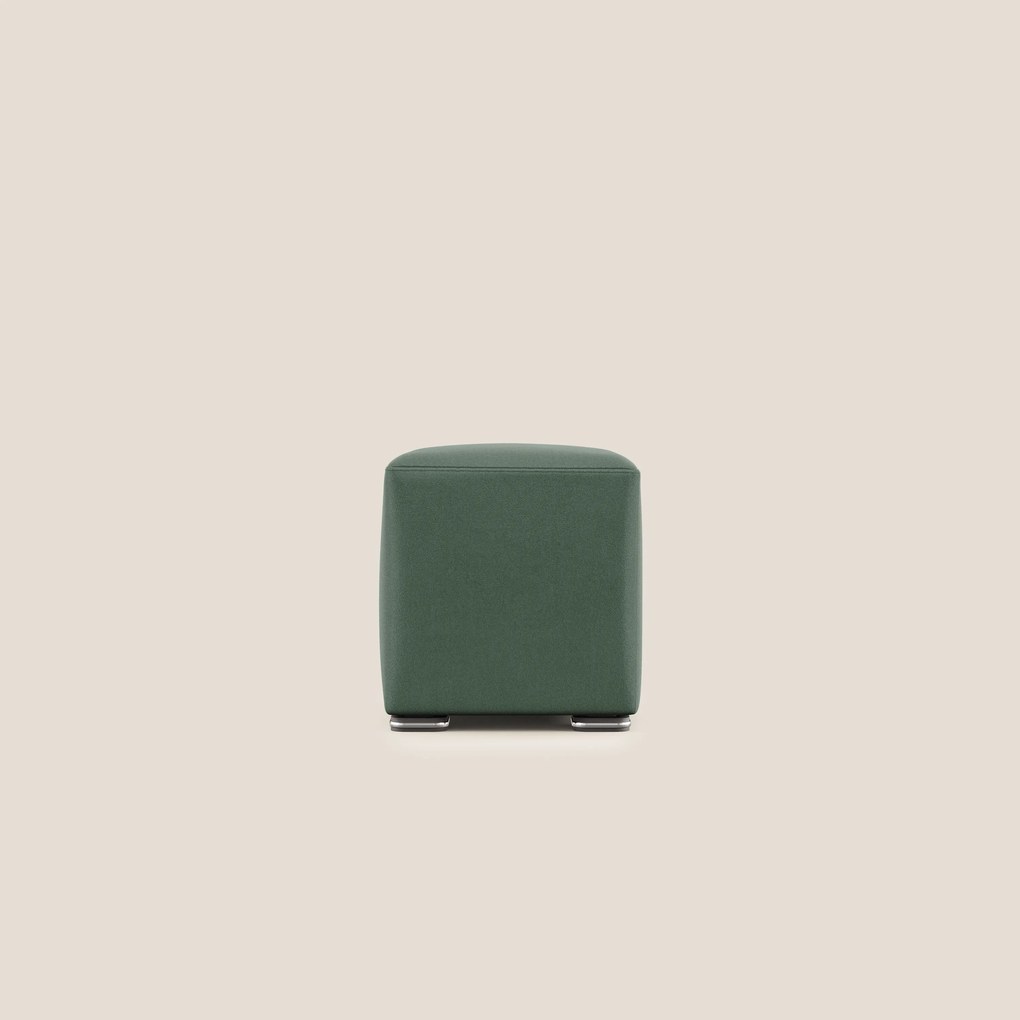 Cube pouf in microfibra smacchiabile T11 verde