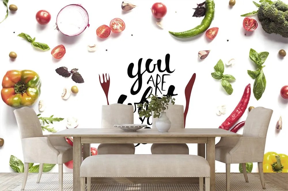 Carta da parati autoadesiva – You are what you eat