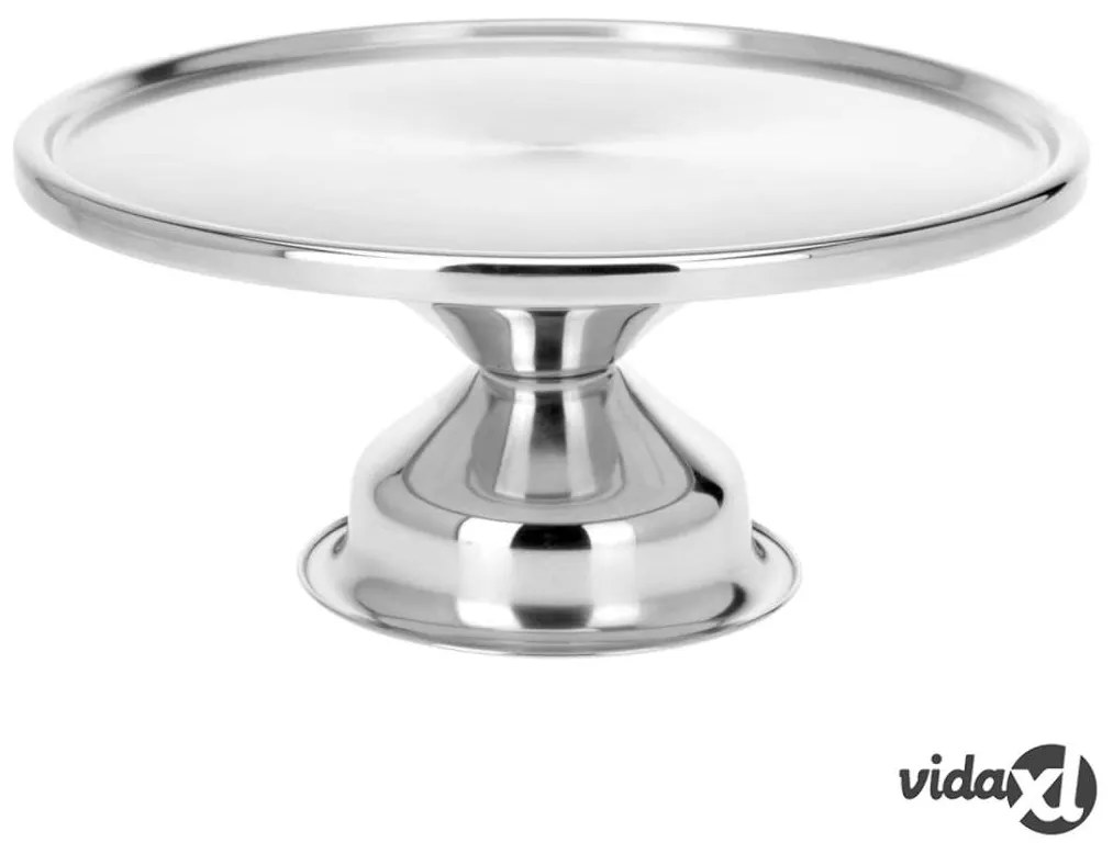 Excellent Houseware Vassoio per Torte 33 cm in Acciaio Inossidabile