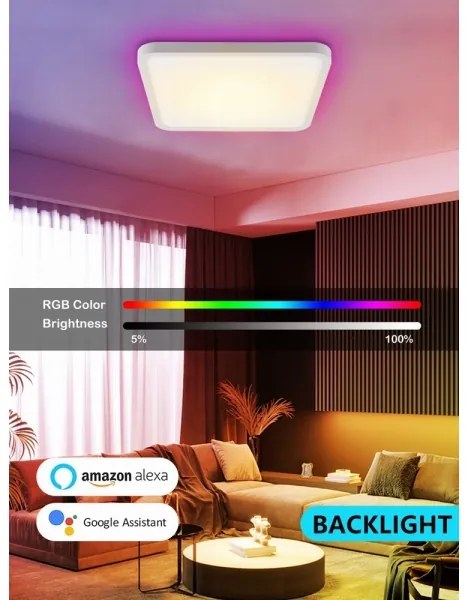 Immax NEO 07168-W40-LED RGB+CCT Lampada dimmerabile 50W/230V Wi-Fi Tuya white+TC