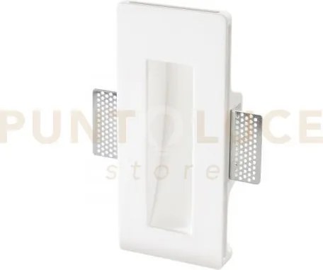 Segnapassi a incasso ariel bianco rettangolare 1 luce attacco gu10 ...