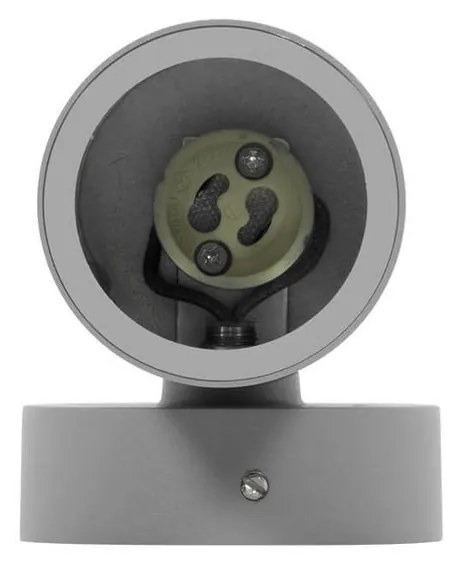 Applique Cilindrica Monodirezionale IP65 GU10 Grigio Colore Grigio