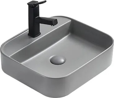 Mexen Sofia lavabo da appoggio 50 x 40 cm, grigio chiaro opaco - 22155061