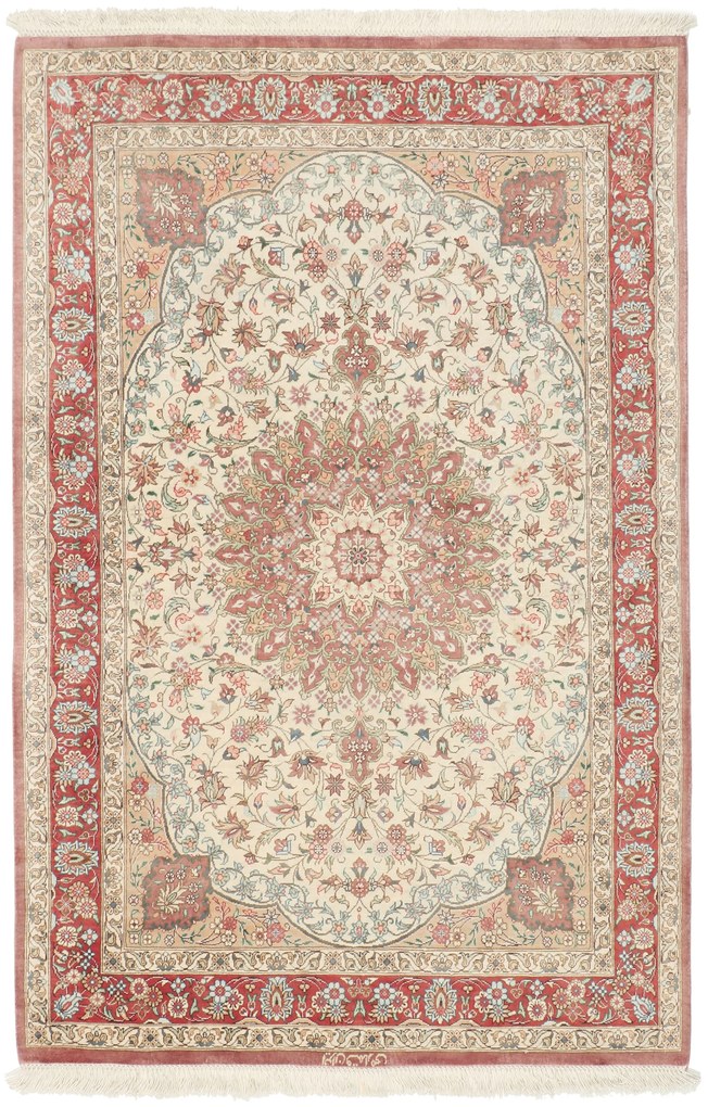 Ghom Tappeto 80 x 120 (Iran) Annodato A Mano