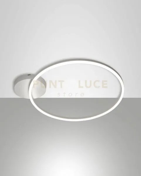 Giotto plafoniera bianca d.60cm a led 3000k - 36w - 3780 lm dimmera...