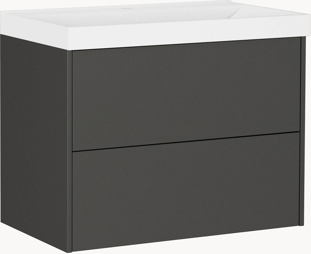 Lavabo da parete con armadietto Bodera