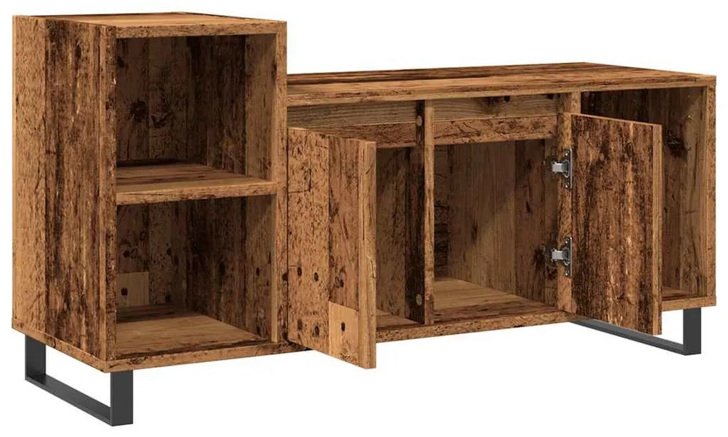 Mobile porta tv legno antico 100x35x55 cm in legno multistrato