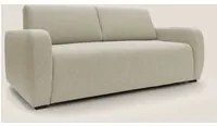 Divano Letto 3 Posti 215x93x100 cm in Tessuto Beige