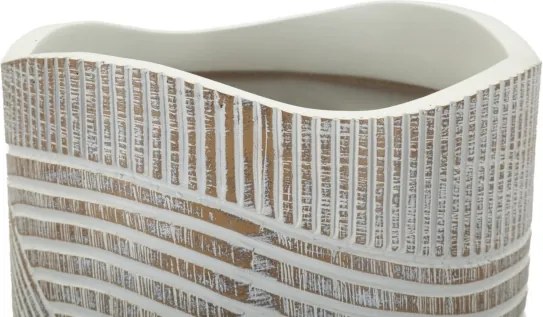 Vaso Resina Woody Cm Ø 18X45