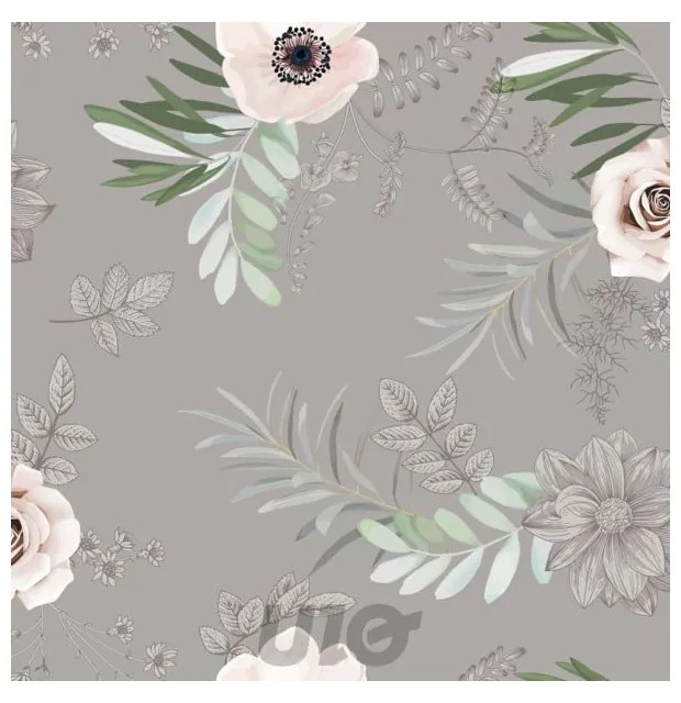 Tovaglia lavabile 140x240 cm Anemone - douceur d'intérieur