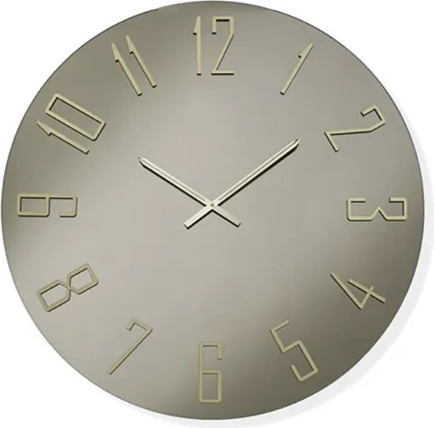 Orologio OZIAS rotondo D80 cm in cristallo Bronzo e numeri Oro