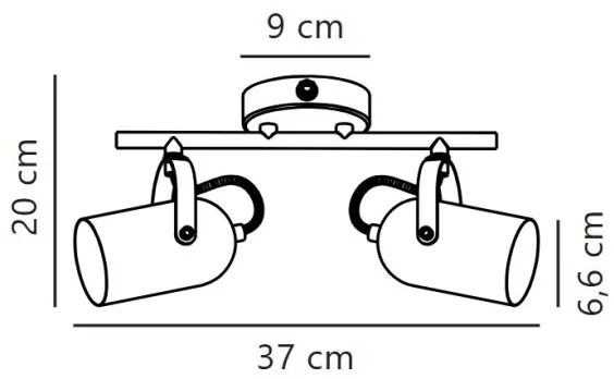 Nordlux - Faretto LOTUS 2xE14/40W/230V