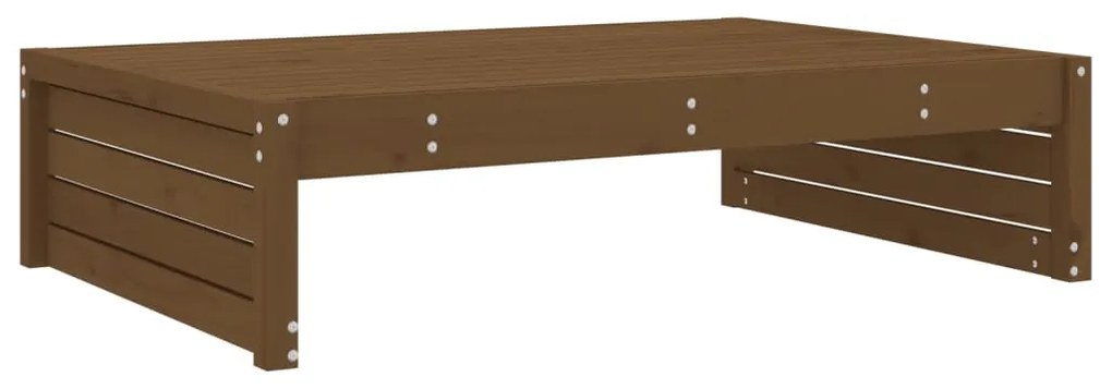 Set Salotto da Giardino 2 pz Miele in Legno Massello di Pino