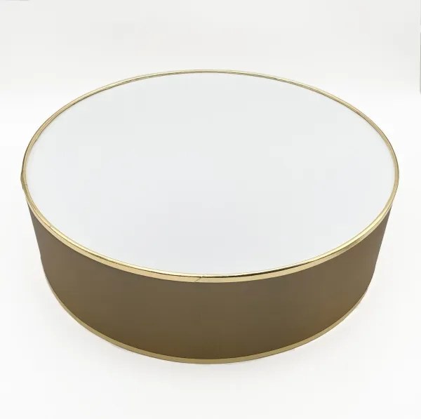 Lampada da soffitto SIRJA 2xE27/15W/230V Ø 45 cm marrone/oro