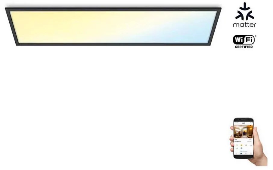 WiZ - Pannello LED Dimmerabile SUPERSLIM LED/36W/230V 2700-6500K Wi-Fi nero
