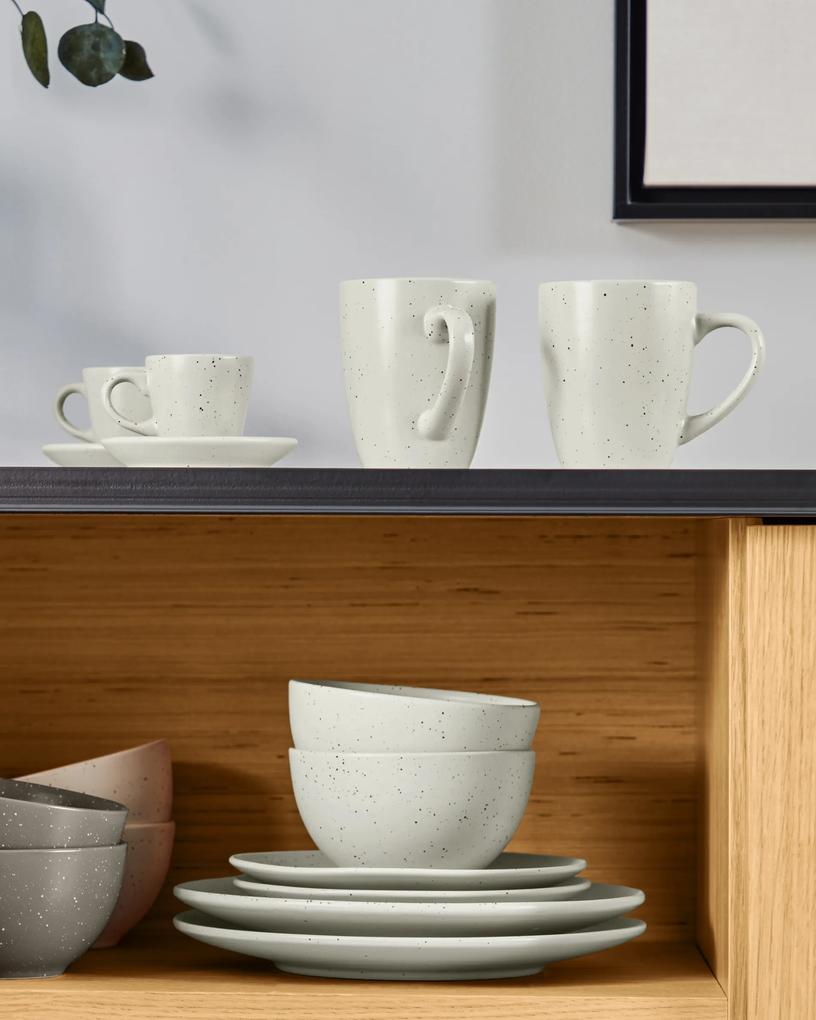 Kave Home - Ciotola Aratani in ceramica grigia chiara