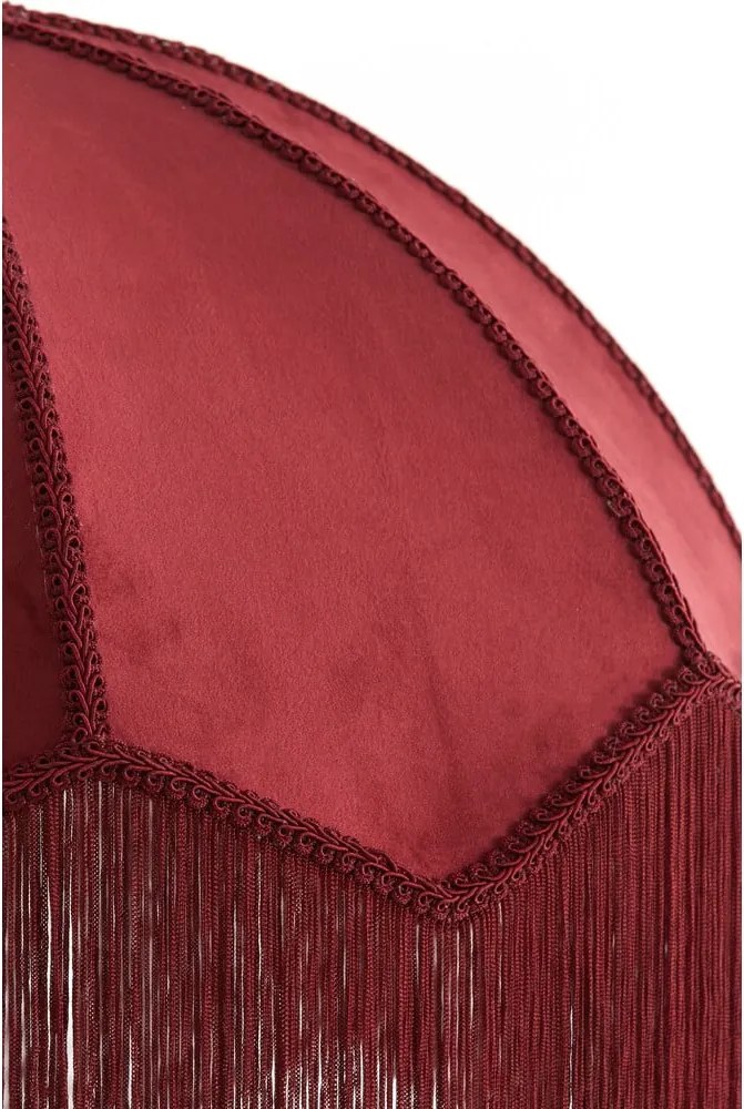 Lampadario bordeaux con paralume in tessuto ø 60 cm Malacia - Light &amp; Living