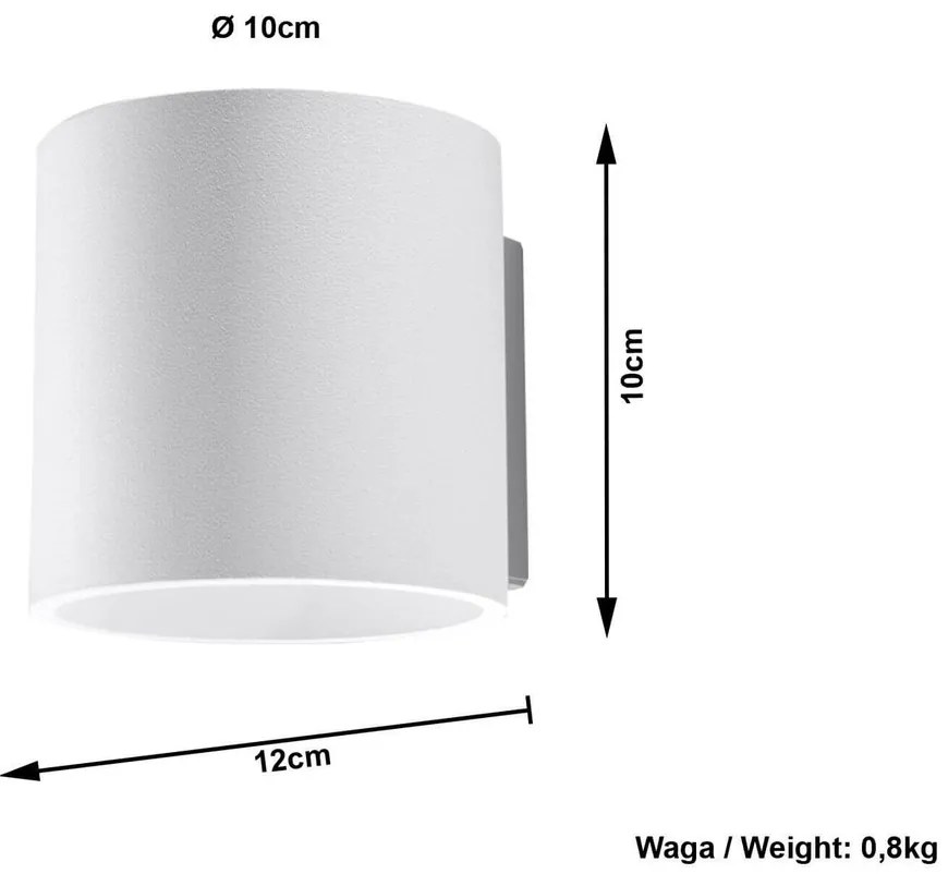 Applique da Parete in Alluminio ORBIS 1 G9 Bianca da Interno
