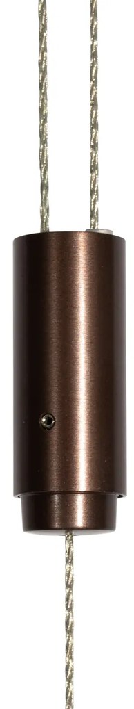 Lampada a sospensione regolabile bronzo scuro con LED dimmerabile - Lamba