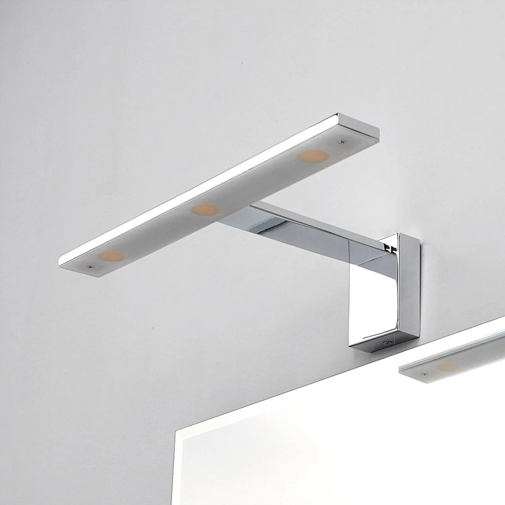 Lindby Lampada per specchio Lorik a LED chic cromo