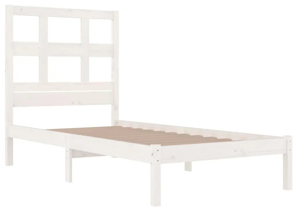 Giroletto in legno massello bianco 75x190 cm small single