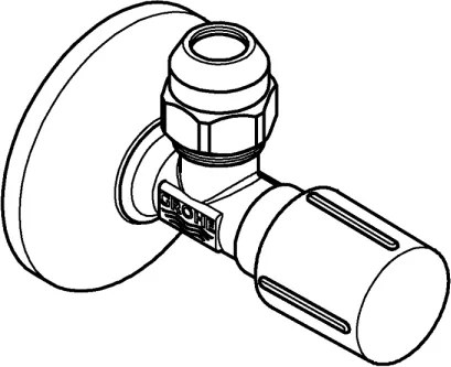 GROHE 22037GN0 - Valvola ad angolo UNIVERSALE G12” × G38” Ottone