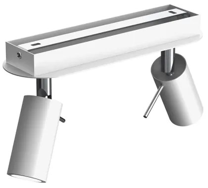 Faretto PRESTON 2xGU10/40W/230V bianco